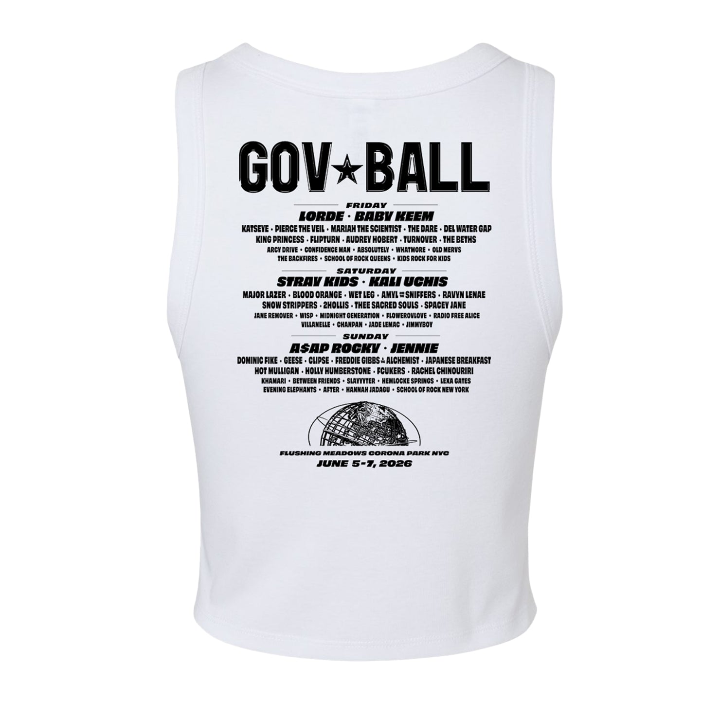 Women's Keychain Lineup Crop Tank