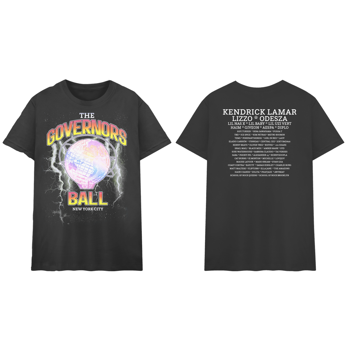 Vintage Lightning Lineup Tee governorsballmusicfestival