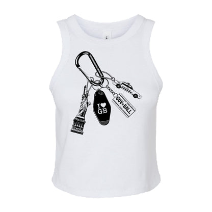 Women's Keychain Lineup Crop Tank