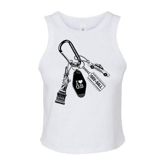 Women's Keychain Lineup Crop Tank