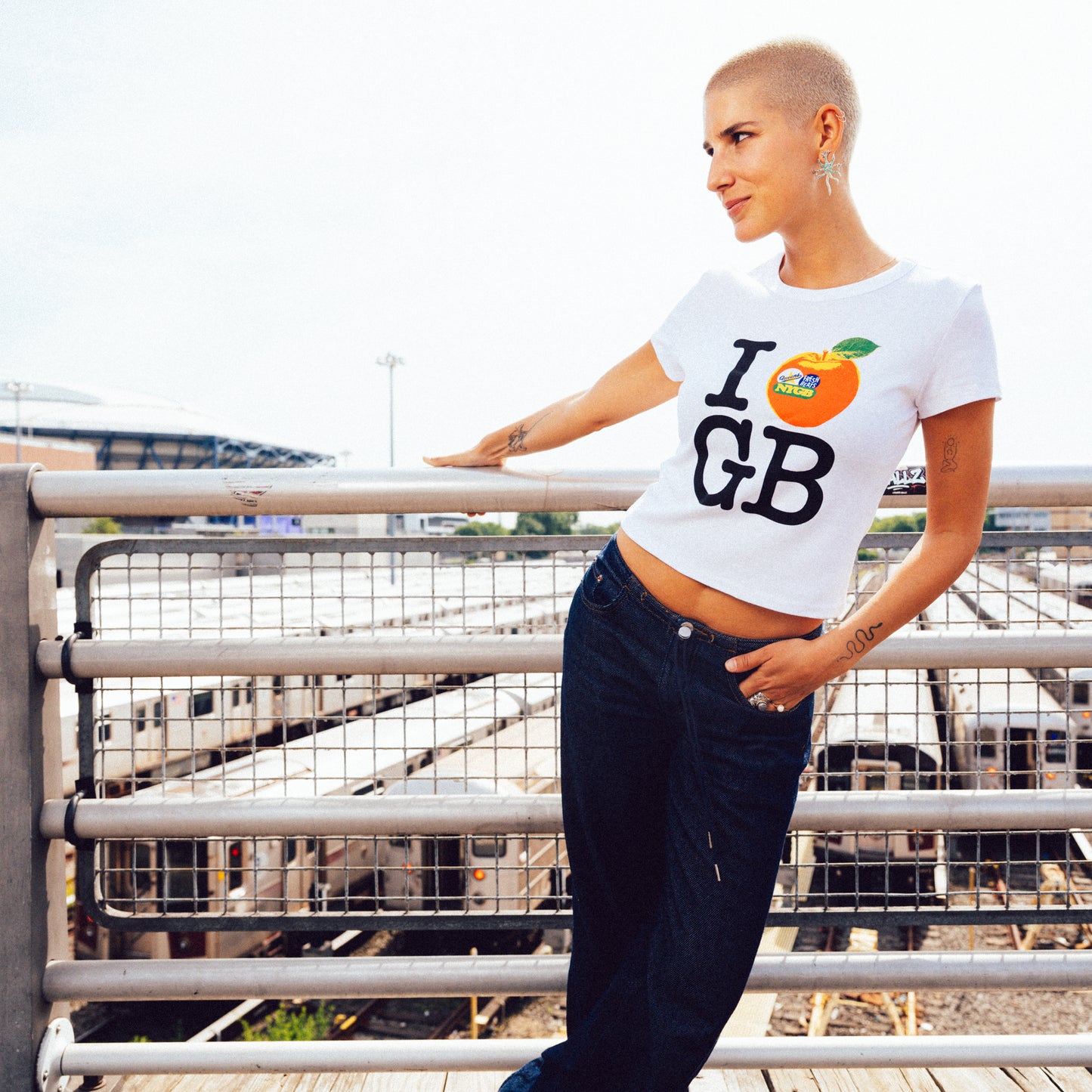 Women's I Love GB Baby Tee