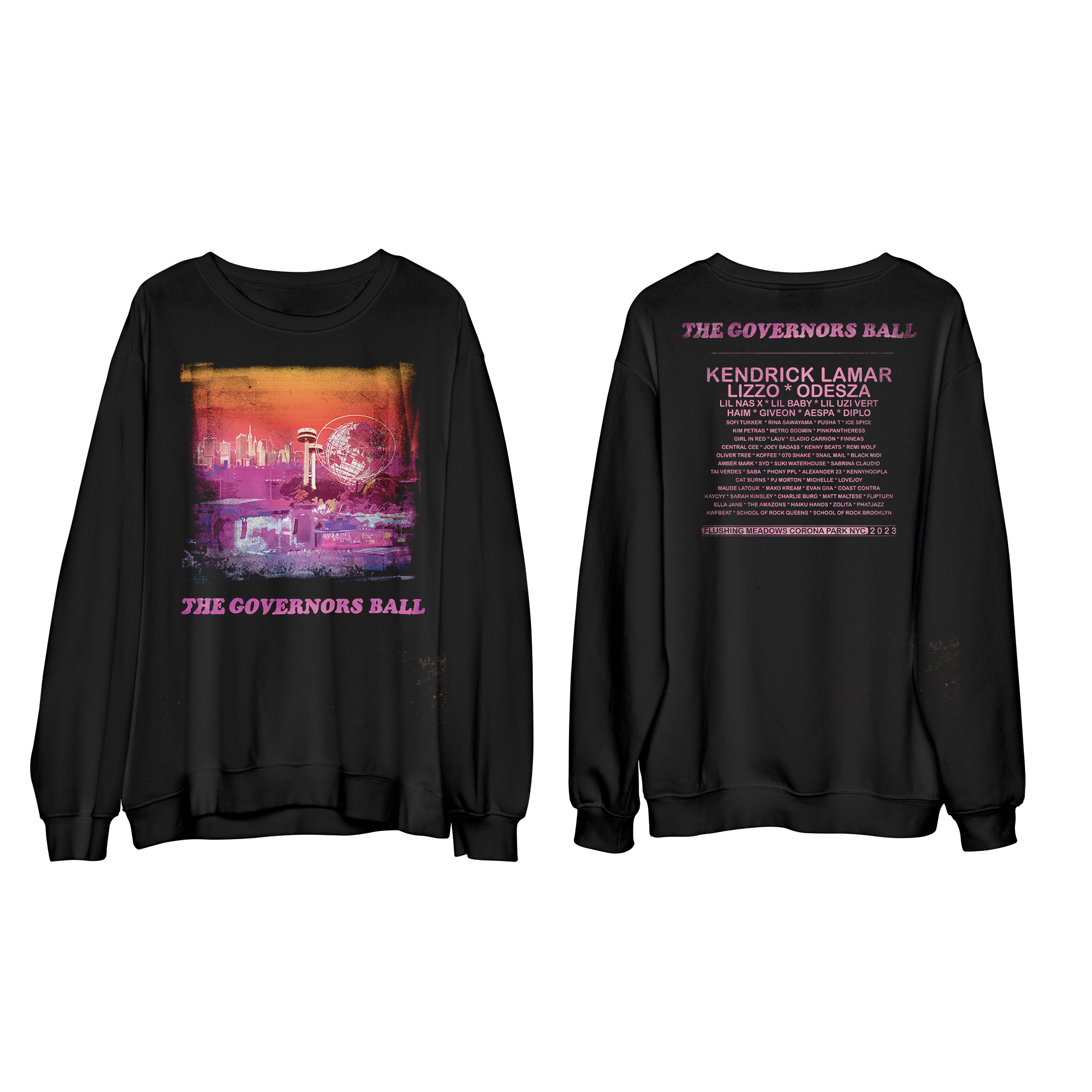Skyline Longsleeve Lineup Tee governorsballmusicfestival