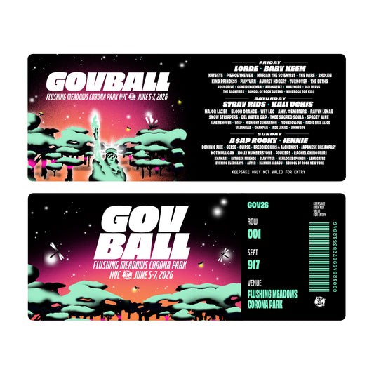 2026 Gov Ball Souvenir Ticket (Pre-order)